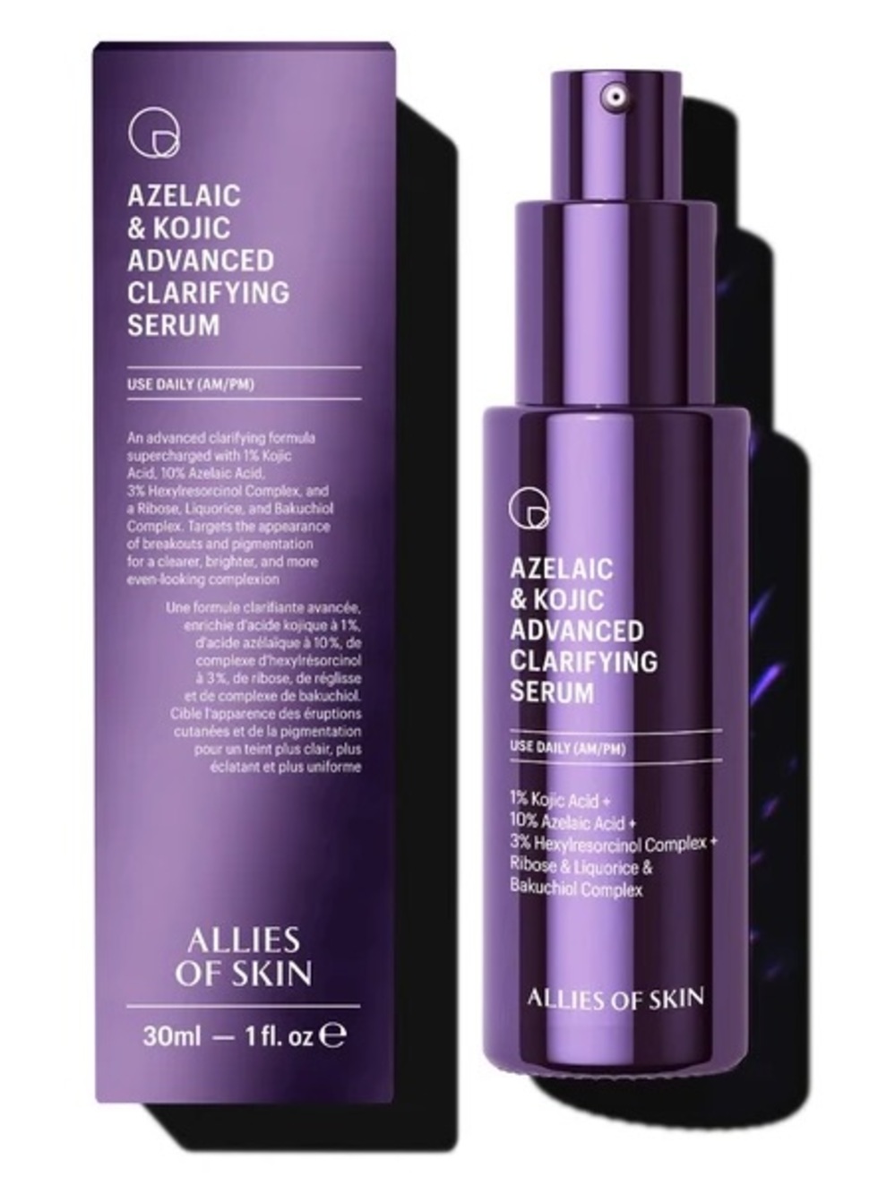 Allies of Skin Purple Azelaic & Kojic Advanced Clarifying Serum